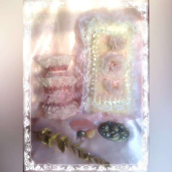 Hand Crafted Love&Lace Pillow Peach&VanillaAroma Shabby Chic - Picture 6 of 7